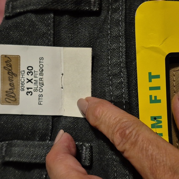 Wrangler Slim Fit Cowboy Cut Sz.32X 31 Gray NWT - Picture 7 of 8